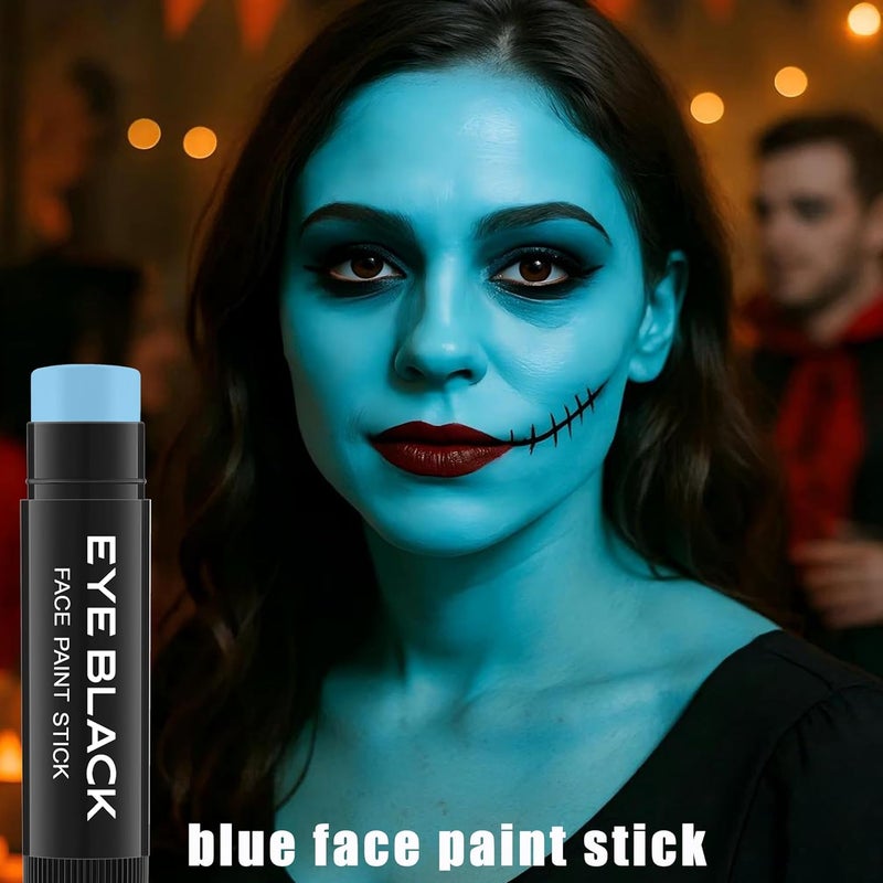Wismee Light Blue Eye Black Stick for Baseball Football Softball Lacrosse, Anti-Glare Under Eye Grease Stick for Athletes Sports Training, Sports Eye Black - Image 2